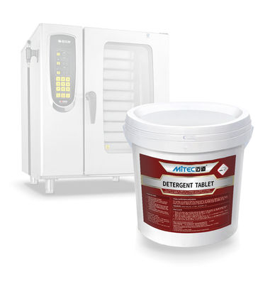 Detergente combinado para forno de cozinha elétrica racional com 50% a 80% de teor de ingrediente ativo