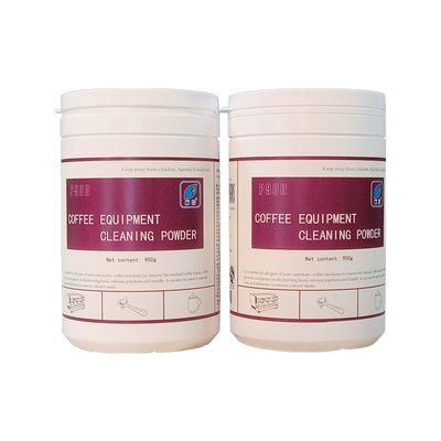 Limpeza de alta lavagem 900g/barril Sistema de limpeza de café Detergente em pó para todas as estações