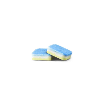 Bloco de enxaguante concentrado de detergente para máquina de lavar louça com 50% a 80% de teor de ingrediente ativo