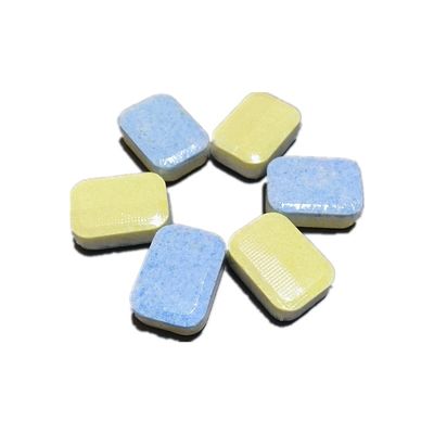 Bloco de enxaguante concentrado de detergente para máquina de lavar louça com 50% a 80% de teor de ingrediente ativo