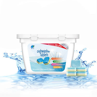 Comprimidos para máquina de lavar louça 50%-80% Conteúdo de ingrediente ativo Detergente efervescente ecológico