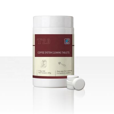 Máquina automática de café em garrafas com comprimido de limpeza branco acessível e eficaz