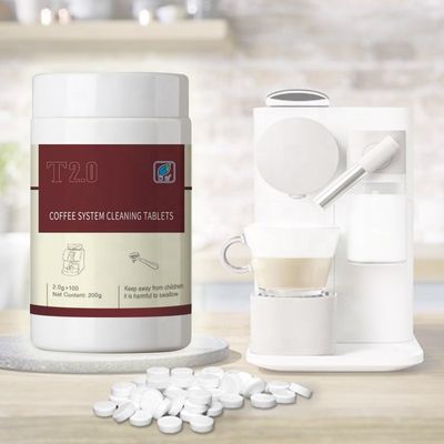 Máquina automática de café em garrafas com comprimido de limpeza branco acessível e eficaz