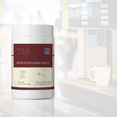 Máquina automática de café em garrafas com comprimido de limpeza branco acessível e eficaz
