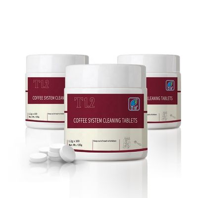50% de teor de ingrediente activo Detergente para e comprimidos de limpeza de máquinas Espresso