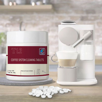 Detergente de cozinha comprimidos de limpeza para máquina de café com 50% de teor de ingrediente activo